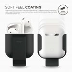 Elago Airpods Carrying Clip - полимерна щипка за оригиналния калъф на Apple Airpods (черен) 2