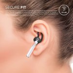 Elago Airpods EarPads - антибактериални силиконови калъфчета за Apple Airpods (черен) (4 броя) 2