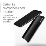 Mujjo Leather Wallet Case - кожен (естествена кожа) кейс с джоб за кредитна карта за iPhone XS, iPhone X (черен) 1