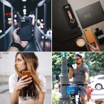 Mujjo Leather Wallet Case - кожен (естествена кожа) кейс с джоб за кредитна карта за iPhone XS, iPhone X (черен) 7