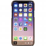 Krusell Sunne 2 Card Cover - кожен кейс (ествествена кожа) с 2 отделения за карти за iPhone XS, iPhone X (кафяв) 1