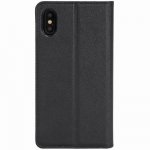 Krusell Malmo 4 Card FolioCase - кожен калъф, тип портфейл и поставка за iPhone XS, iPhone X (черен) 1