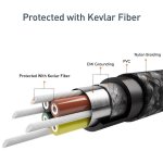 Nonda ZUS 180 Lightning Kevlar Cable - Lightning кабел с оплетка от кевлар за iPhone, iPad и устройства с Lightning порт 2