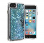 CaseMate Waterfall Case - дизайнерски кейс с висока защита за iPhone 8, iPhone 7, iPhone 6S, iPhone 6 (син) 2