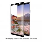 Eiger 3D Glass Case Friendly Curved Tempered Glass - калено стъклено защитно покритие с извити ръбове за целия дисплея на Samsung Galaxy Note 8 (черен-прозрачен) 4