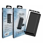 Eiger 3D Glass Case Friendly Curved Tempered Glass - калено стъклено защитно покритие с извити ръбове за целия дисплея на Samsung Galaxy Note 8 (черен-прозрачен) 6
