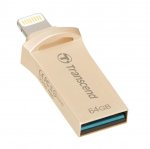 Transcend JetDrive USB 3.1 Go 500G 64GB - външна памет за iPhone, iPad, iPod с Lightning (64GB) (gold) 1