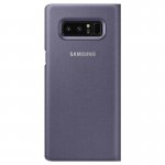 Samsung LED View Cover EF-NN950PV - оригинален кожен калъф през който виждате информация от дисплея за Samsung Galaxy Note 8 (сив) 1