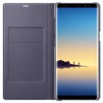 Samsung LED View Cover EF-NN950PV - оригинален кожен калъф през който виждате информация от дисплея за Samsung Galaxy Note 8 (сив) 2