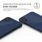 Elago S8 Slim Fit 2 Case - качествен поликарбонатов кейс за iPhone XS, iPhone X (тъмносин) 1