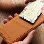 Elago Leather Wallet Case - кожен (естествена кожа) кейс с джобове за кредитни карти за iPhone XS, iPhone X (кафяв) 3