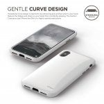 Elago S8 Cushion Case - удароустойчив TPU (термополиуретанов) калъф за iPhone XS, iPhone X (бял) 1