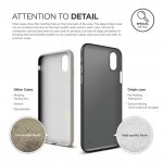 Elago Origin Case - тънък полипропиленов кейс (0.3 mm) за iPhone XS, iPhone X (тъмносив) 4