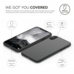 Elago Origin Case - тънък полипропиленов кейс (0.3 mm) за iPhone XS, iPhone X (тъмносив) 2