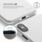 Elago Origin Case - тънък полипропиленов кейс (0.3 mm) за iPhone XS, iPhone X (бял) 3