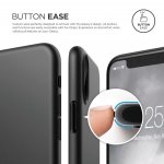 Elago Origin Case - тънък полипропиленов кейс (0.3 mm) за iPhone XS, iPhone X (черен) 4