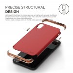 Elago Empire Case - качетвен хибриден кейс за iPhone XS, iPhone X (червен) 3