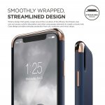 Elago Empire Case - качетвен хибриден кейс за iPhone XS, iPhone X (тъмносин) 3