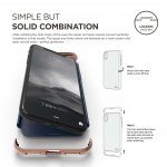 Elago Empire Case - качетвен хибриден кейс за iPhone XS, iPhone X (тъмносин) 4