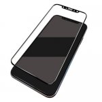 Eiger 3D Glass Case Friendly Curved Tempered Glass - калено стъклено защитно покритие с извити ръбове за целия дисплея на iPhone XS, iPhone X (черен-прозрачен) 1