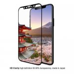 Eiger 3D Glass Case Friendly Curved Tempered Glass - калено стъклено защитно покритие с извити ръбове за целия дисплея на iPhone XS, iPhone X (черен-прозрачен) 7