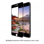 Eiger 3D Glass Case Friendly Curved Tempered Glass - калено стъклено защитно покритие с извити ръбове за целия дисплея на iPhone 8 Plus, iPhone 7 Plus (черен-прозрачен) 5