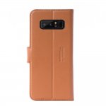 JT Berlin LeatherBook Kreuzberg Case - хоризонтален кожен (естествена кожа) калъф тип портфейл за Samsung Galaxy Note 8 (кафяв) 4