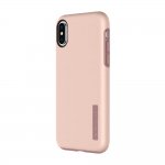 Incipio DualPro - удароустойчив хибриден кейс за iPhone XS, iPhone X (розово злато) 2