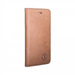 JT Berlin LeatherBook Tegel Case - хоризонтален кожен (естествена кожа) калъф тип портфейл за iPhone XS, iPhone X (кафяв) 3