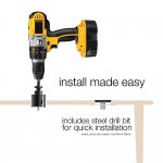 Zens Wireless Charger DIY Including Hole Saw - док станция за монтиране в плот или бюро за безжично зареждане на Qi съвместими устройства 3