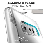 Ghostek Cloak 3 Case - хибриден удароустойчив кейс за Samsung Galaxy Note 8 (прозрачен-сребрист) 2