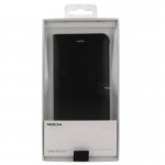 Nokia Leather Flip Cover CP-801 - оригинален кожен калъф с отделение за кр. карта за Nokia 8 (черен) 2