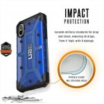 Urban Armor Gear Plasma - удароустойчив хибриден кейс за iPhone XS, iPhone X (син-прозрачен) 2