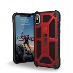 Urban Armor Gear Monarch Case - удароустойчив хибриден кейс за iPhone XS, iPhone X (червен-черен) 1