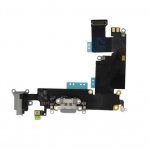 OEM iPhone 6S Plus System Connector and Flex Cable - лентов кабел с Lightning конектора, аудио жака и долния микрофон за iPhone 6S Plus (черен) 1