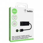Belkin USB-C to Gigabit Ethernet - адаптер за свързване от USB-C към Gigabit Ethernet 3