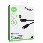 Belkin Thunderbolt 3 Cable - кабел USB-C към USB-C (100 см.) за MacBook с поддръжка на 4K  2
