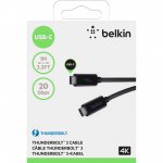 Belkin Thunderbolt 3 Cable - кабел USB-C към USB-C (100 см.) за MacBook с поддръжка на 4K  3