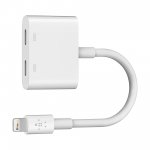 Belkin Lightning Audio Plus Charge RockStar - сертифициран адаптер Lightning аудио и Lightning порт за зареждане и слушане на музика 1