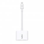 Belkin Lightning Audio Plus Charge RockStar - сертифициран адаптер Lightning аудио и Lightning порт за зареждане и слушане на музика 2