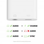 Belkin 3.5 mm Audio Plus Charge RockStar - сертифициран адаптер 3.5 мм аудио жак и Lightning порт за зареждане и слушане на музика  9