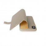 Torrii Gemini Case - двулицев кожен калъф, тип портфейл за iPhone XS, iPhone X (златист) 8