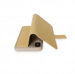 Torrii Gemini Case - двулицев кожен калъф, тип портфейл за iPhone XS, iPhone X (златист) 6