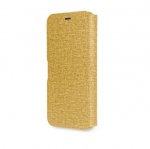 Torrii Gemini Case - двулицев кожен калъф, тип портфейл за iPhone XS, iPhone X (златист) 5