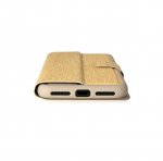 Torrii Gemini Case - двулицев кожен калъф, тип портфейл за iPhone XS, iPhone X (златист) 7