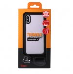 Torrii Torero Case - хибриден удароустойчив кейс за iPhone XS, iPhone X (черен-прозрачен) 4