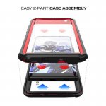 Ghostek Nautical IP68 Waterproof Case - ударо и водоустойчив кейс за Samsung Galaxy Note 8 (черен-червен) 2