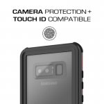 Ghostek Nautical IP68 Waterproof Case - ударо и водоустойчив кейс за Samsung Galaxy Note 8 (черен-червен) 1