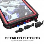 Ghostek Nautical IP68 Waterproof Case - ударо и водоустойчив кейс за Samsung Galaxy Note 8 (черен-червен) 6