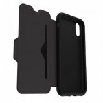 Otterbox Strada Leather Folio Case - кожен флип калъф с висока защита за iPhone XS, iPhone X (черен) 3
